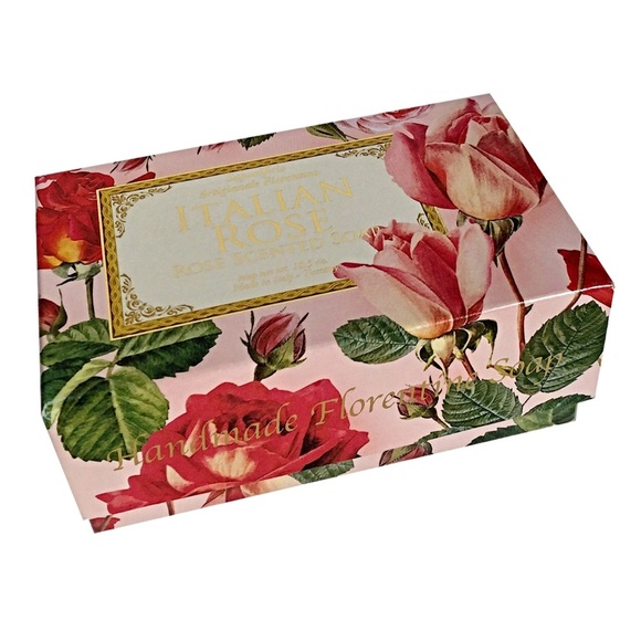 Bar Soap by Saponificio Tuscan Roseto Italian Rosa Rose Scented Soap All Natural - Picture 2 of 3